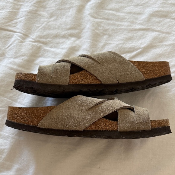Birkenstock Women’s Lugano Tan Suede Sandal 36 - Picture 3 of 5